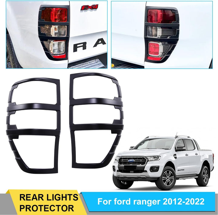 JHCHAN Scheinwerfer Rücklichtabdeckung für Ford Ranger Wildtrak Raptor T7 T8 2015-2022 XL XLT Limite