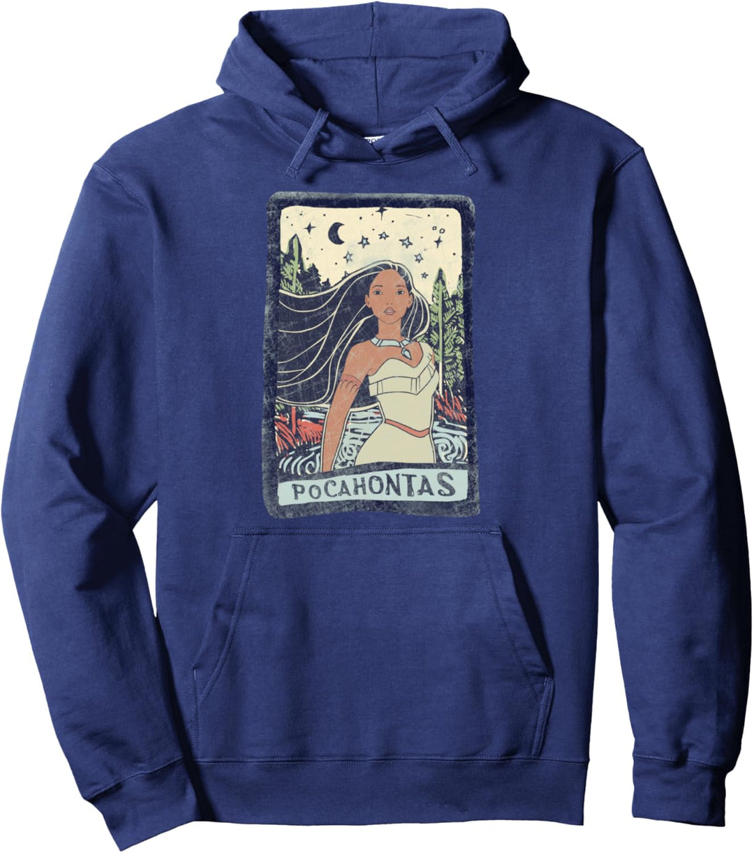 Disney Pocahontas Fierce Colorful Pose Poster Pullover Hoodie