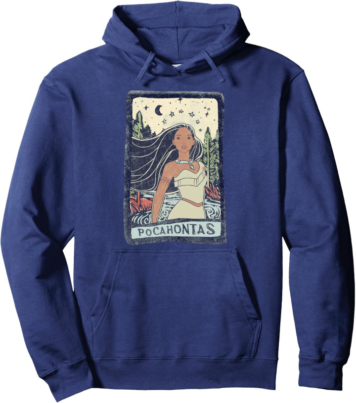 Disney Pocahontas Fierce Colorful Pose Poster Pullover Hoodie