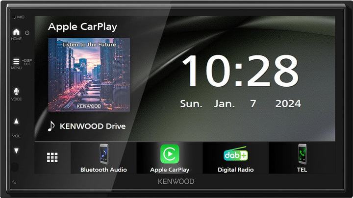 KENWOOD DMX5023DABS - 17,3 cm WSVGA (1024 x 600px) Moniceiver mit DAB+/FM, CarPlay, Android Auto, Ap