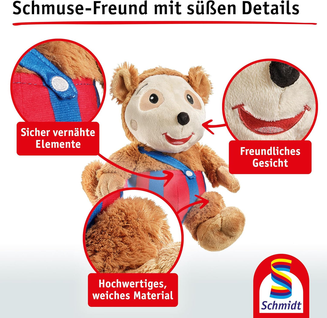Schmidt Spiele 42255 Bobo Siebenschläfer XL, Plüschfigur 35cm, Braun