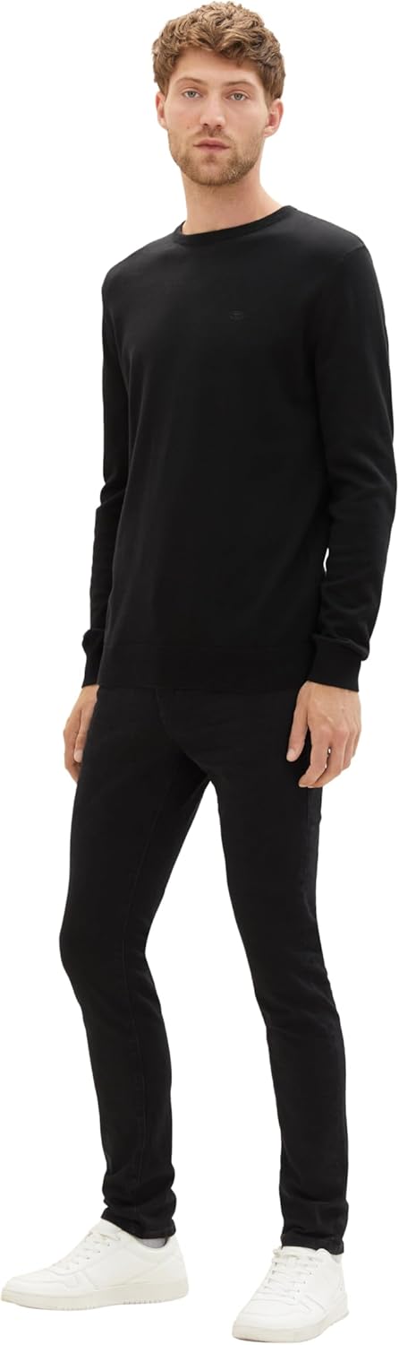 TOM TAILOR Herren Troy Slim Fit Jeans 29W / 32L 10270 - Black Black Denim, 29W / 32L 10270 - Black B