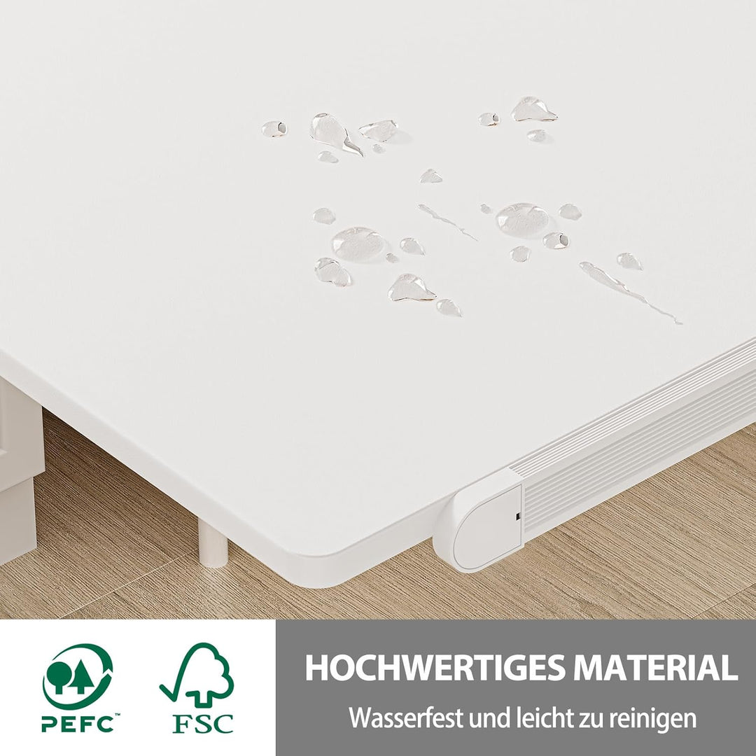 Dripex Beistelltisch höhenverstellbar und neigungsverstellbar mit Rollen, Pflegetisch für Bett, Comp