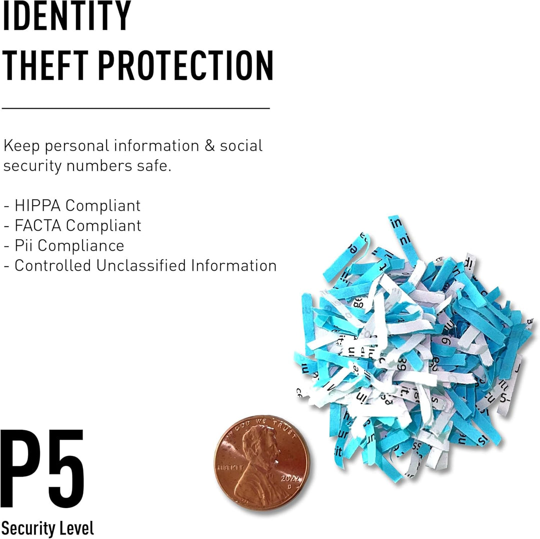 IDEAL 2445 Aktenvernichter, Sicherheitsstufe P-5, Partikelschnitt/Kreuzschnitt 2x15 mm, 10 Blatt Kap