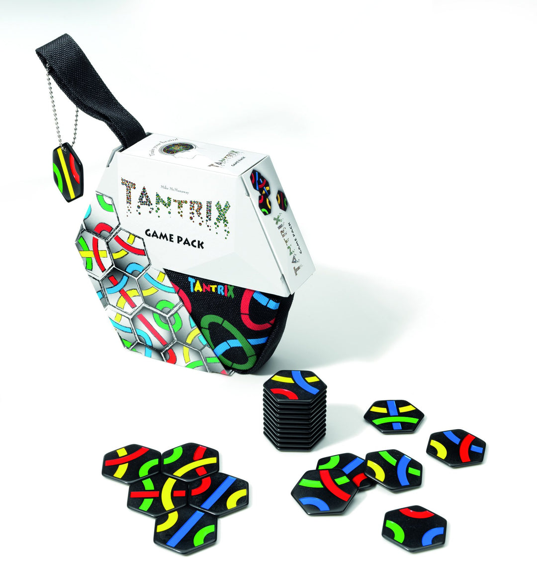 Tantrix 53001 Game Pack Strategiespiel und Puzzle, Schwarze Spielsteine Single, Single