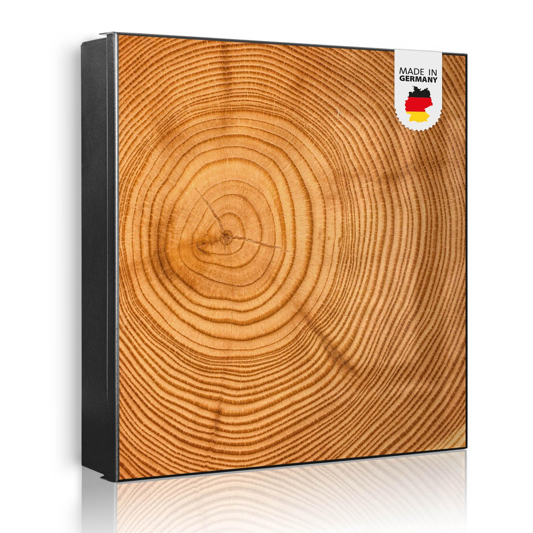 banjado Grosser Schlüsselkasten Glas - Schlüsselbox 30x30cm mit 50 Haken - Schlüsselkasten modern fü
