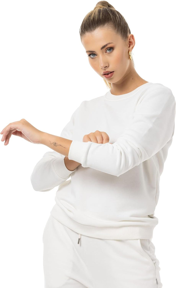 Red Bridge Damen Freizeitanzug Jogginganzug Hose Sweatshirt Premium Basic XS Ecru, XS Ecru