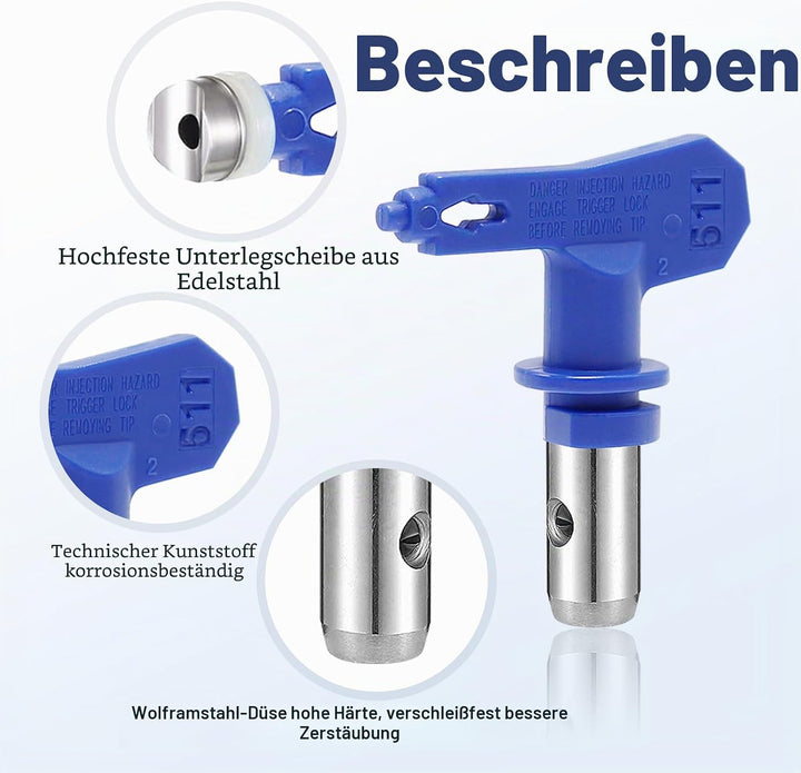 Reversible Spray Tips Airless Paint Sprayer Nozzle Tips Airless Paint Spray Guns Airless Tips Guard