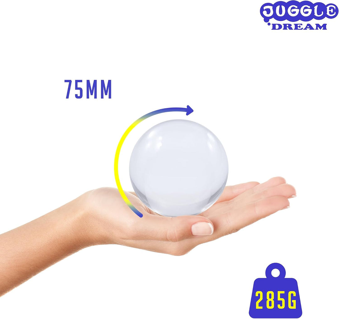 Juggle Dream Acryl Kontakt Jonglierball (75 mm), Kristall Kontaktkugel, Jonglierbälle für Kontaktjon