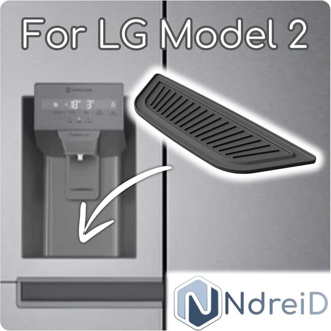 Kühlschrank Tropfschale für Eis- & Wasserspender für LG | Premium passgenau | Magnetisch | MultiDoor