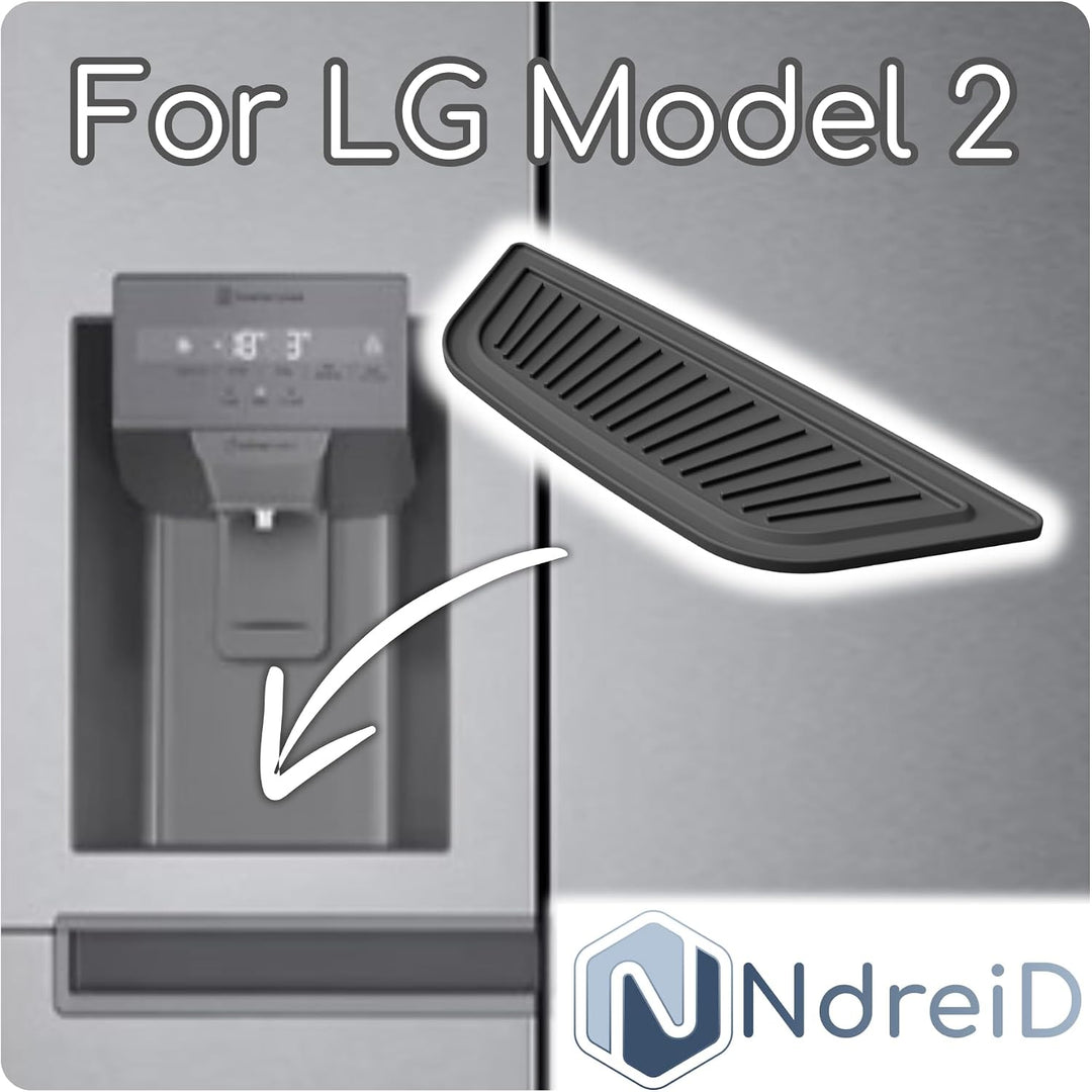 Kühlschrank Tropfschale für Eis- &amp; Wasserspender für LG | Premium passgenau | Magnetisch | MultiDoor