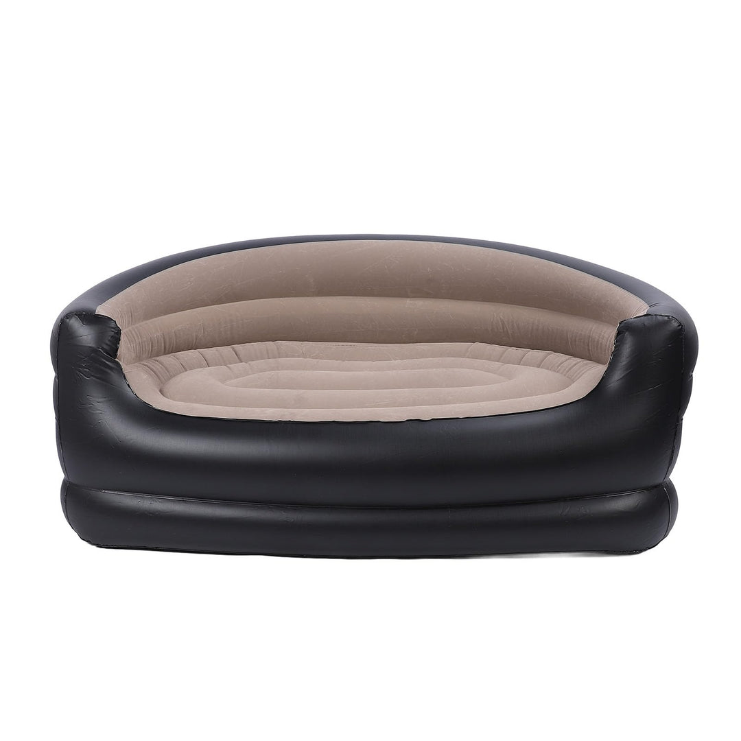 Luqeeg Floodable Blow -up Couch Lounger Zwei -Seater -Lounge -Stuhl für Erwachsene, Aufblasbare Couc