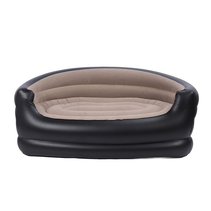 Luqeeg Floodable Blow -up Couch Lounger Zwei -Seater -Lounge -Stuhl für Erwachsene, Aufblasbare Couc
