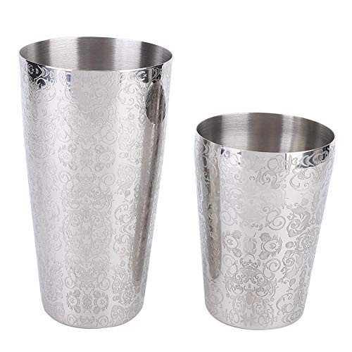 2 Stücke Cocktail Shaker Bar Set Boston Martini Trinken Edelstahl Solide Professionelle Barkeeper Si