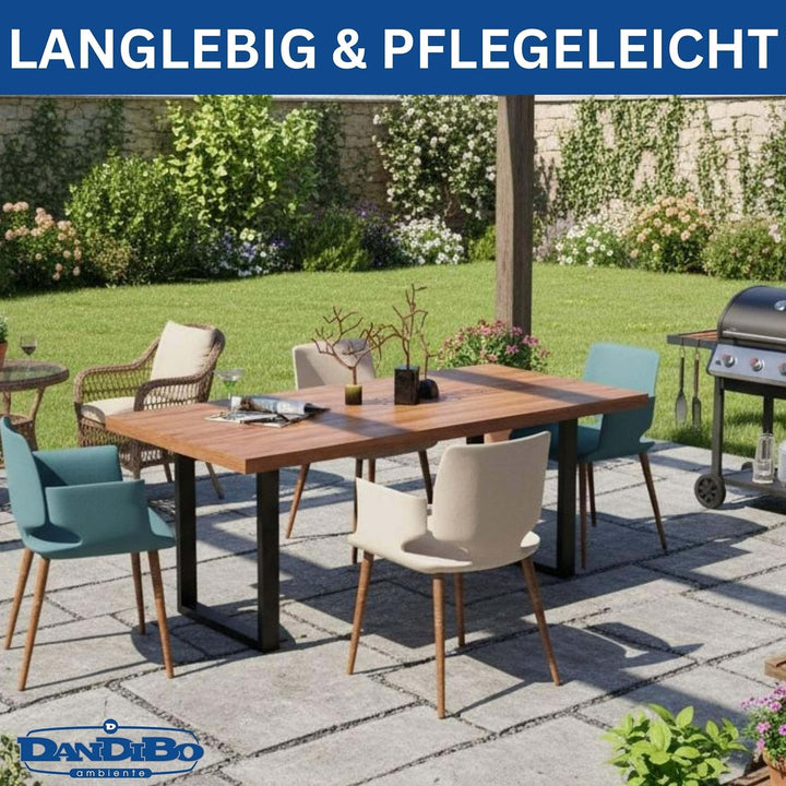 DanDiBo 2X Tischbeine Metall Schwarz 72 x 70 cm Tischgestell Höhenverstellbar 96661 Tischfüsse Möbel