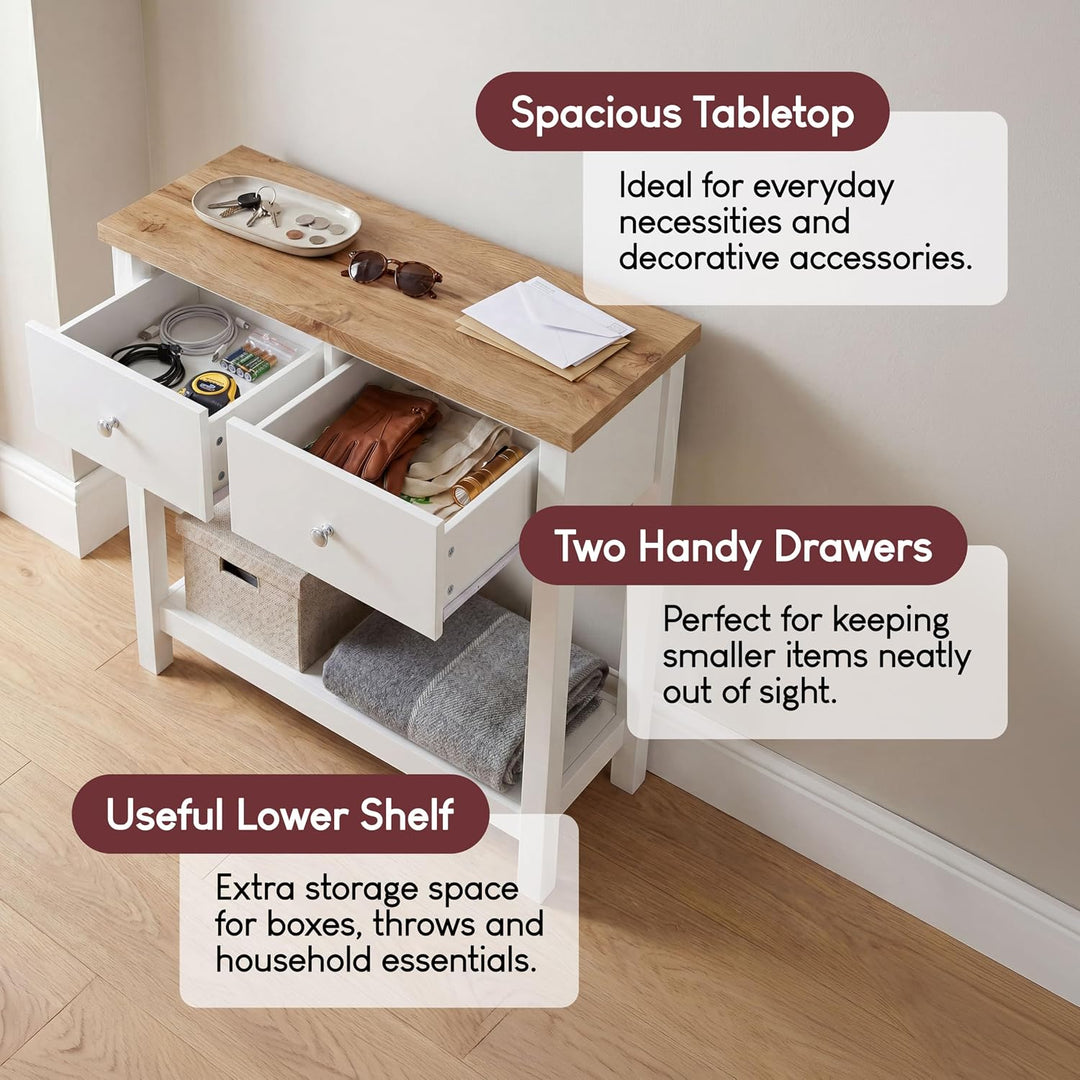 Vida Designs Schubladenboxen, MDF, Spanplatte und Melaminfurnier, Weiss, Standard, Weiss