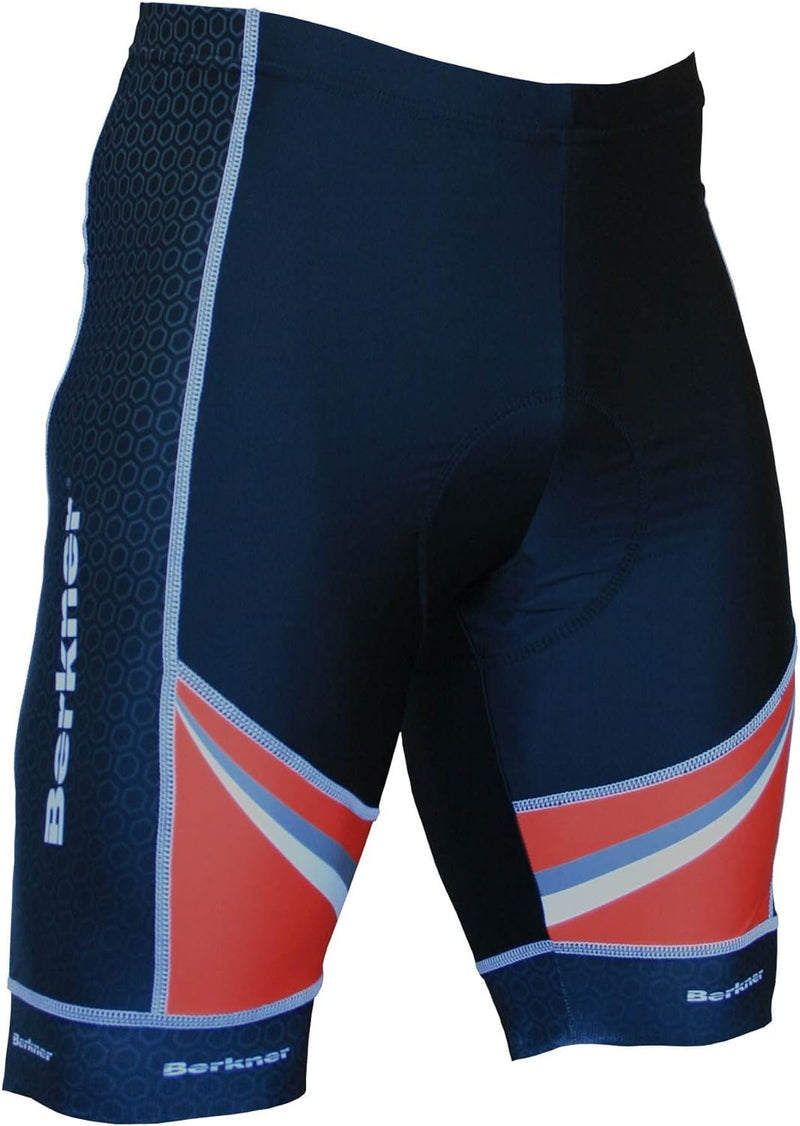 Berkner - Hagen - Fahrradhose, Bikehose kurz, Radhose in schwarz rot 4XL Schwarz - Rot, 4XL Schwarz