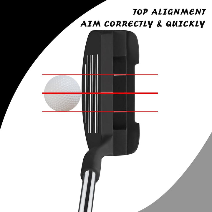 MAZEL Golf Chipper 36 oder 45 Grad Edelstahl Chipper Golf Club für Männer Rechtshänder 45 Degree Bla