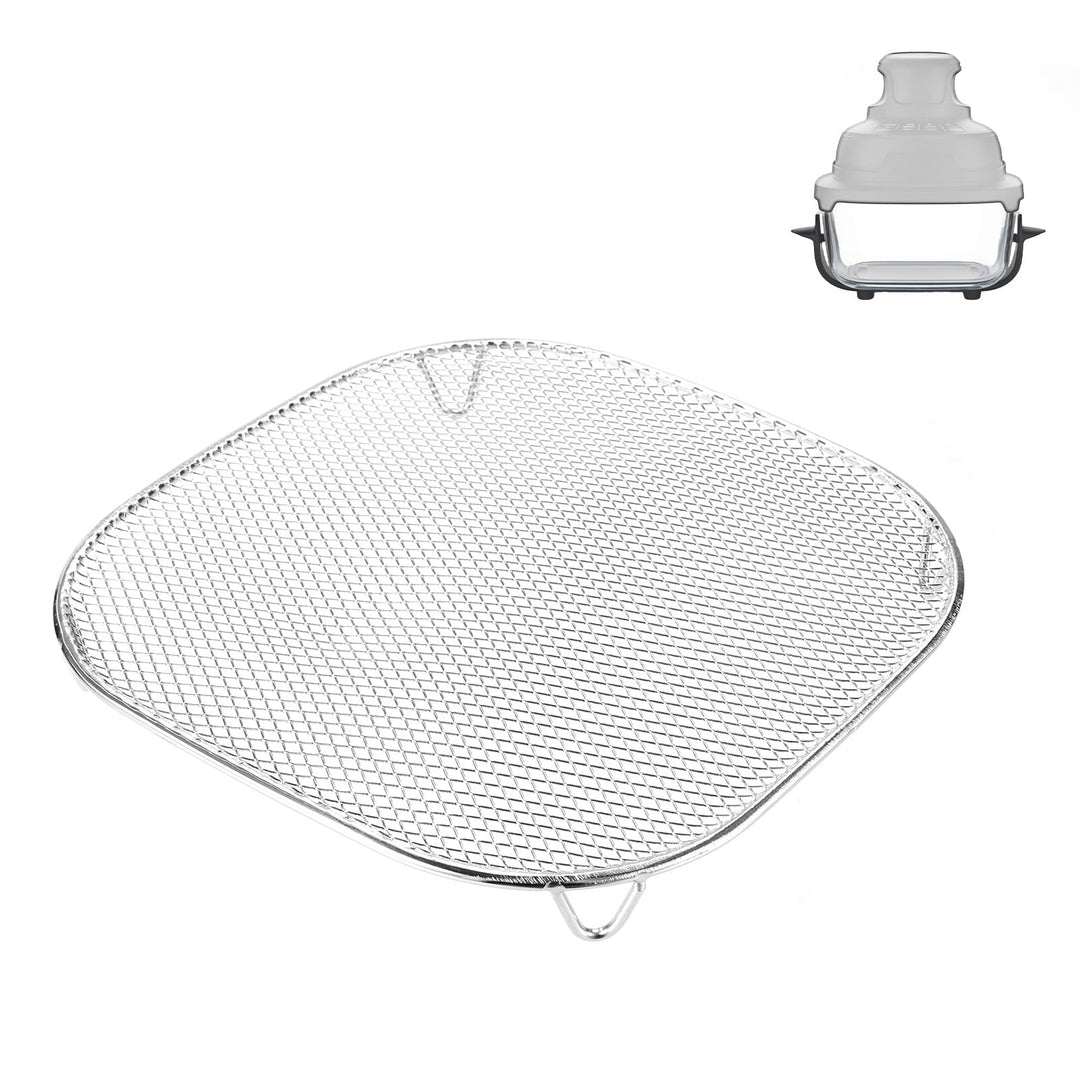 Knusperplatte Kompatibel mit Crispi 2,5QT 4QT &amp; Crispi Pro 6QT Glasbehälter, Edelstahl Metall Knuspe