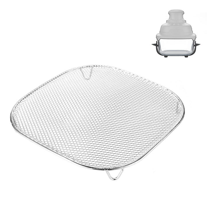 Knusperplatte Kompatibel mit Crispi 2,5QT 4QT &amp; Crispi Pro 6QT Glasbehälter, Edelstahl Metall Knuspe
