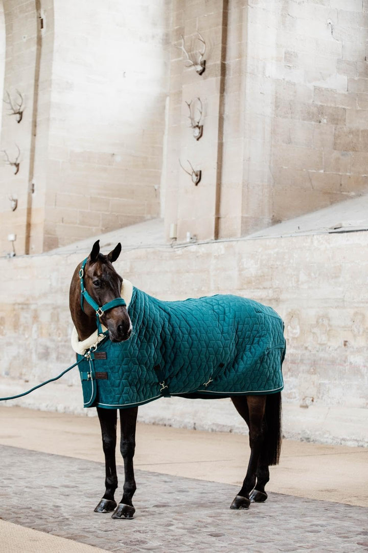 Kentucky Horsewear Show Rug Velvet Turnierdecke, Grösse:155, Farbe:Emerald 155 smaragd, 155 smaragd