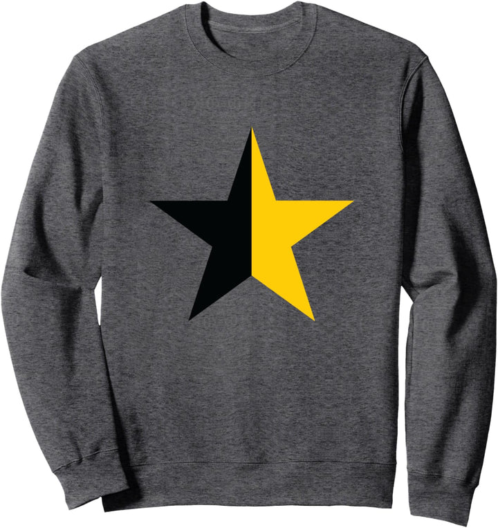 Anarcho-Kapitalismus Stern gelb schwarz Anarchie Symbol Sweatshirt