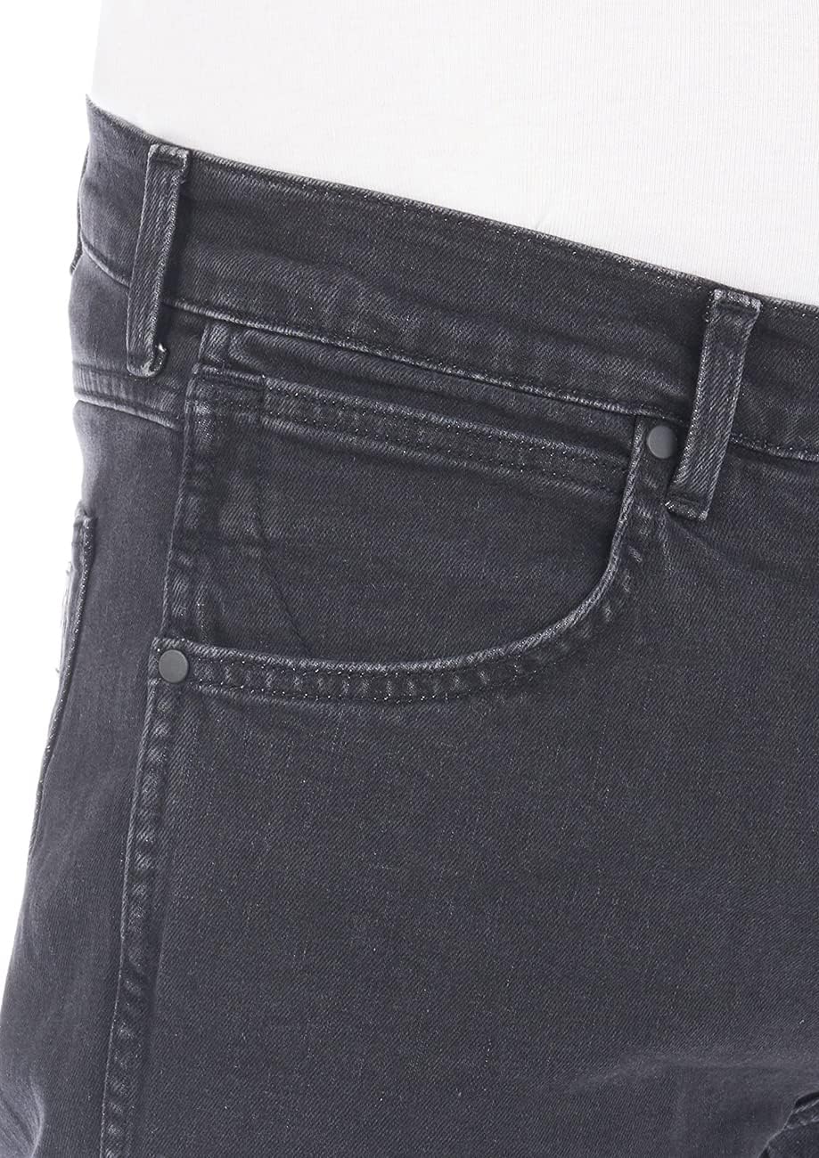 Wrangler Jeans Herren Stretch Regular Straight Fit Greensboro Jeanshose Denim Blau Schwarz 30 31 32