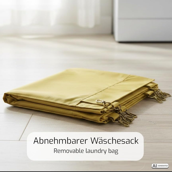 Saro AF 264 Wäschewagen, Edelstahl, creme, 90 x 65 x 85, Single