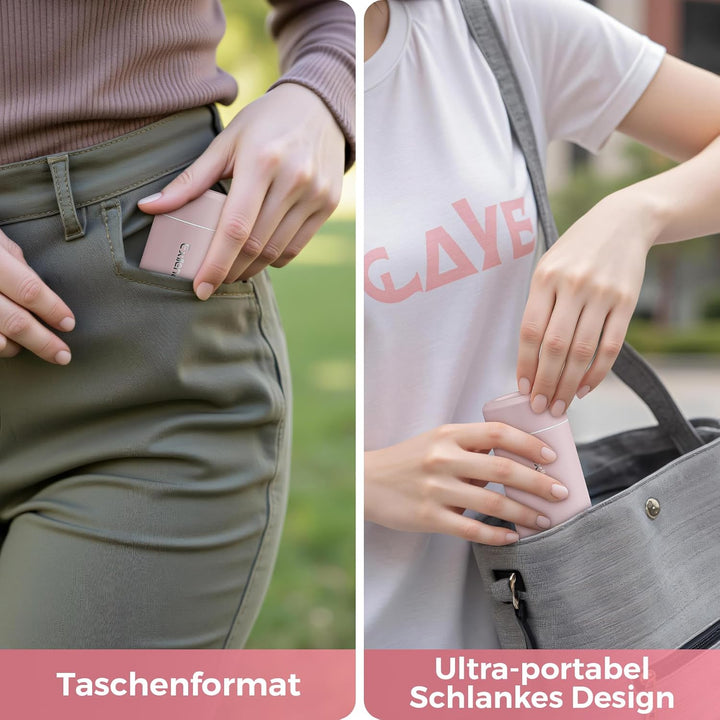 【Upgrade-Version】Exllena Mini Thermosflasche 250ml mit Edelstahl-Deckel, Trinkflasche Klein Doppelwa