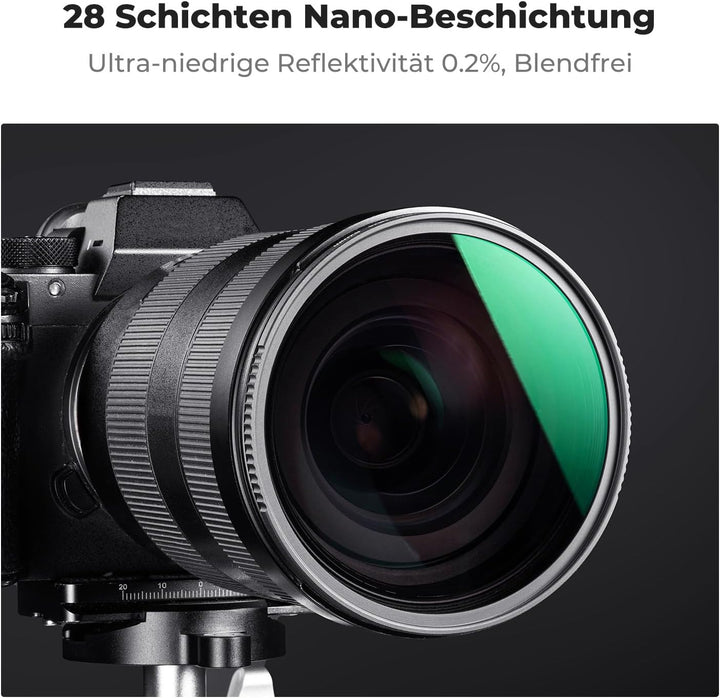 K&amp;F Concept ND Filterset 95mm Neutral Graufilter Set ND4+ND8+ND64+ND1000 ND Filter Kit, 95mm