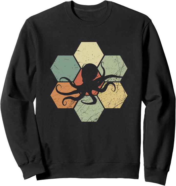 Oktopus Kraken Ocean Grafik Tintenfisch Meer Kreaturen Sweatshirt