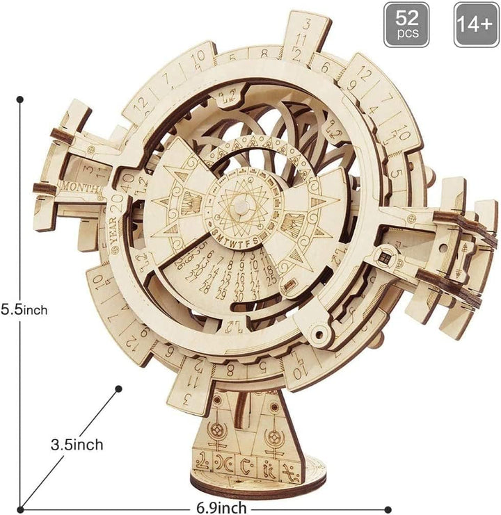 RoWood 3D Puzzle Kalender Modellbau aus Holz - DIY Holzpuzzle Modellbausatz für Erwachsene und Junge
