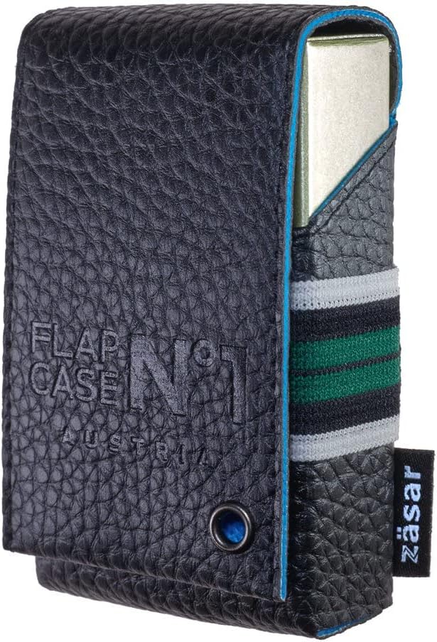 FLAPCASE N°1 • GOLF • Designer Zigarettenetui, Made in Austria, Gummiband, Leder vegan Zigarettenbox