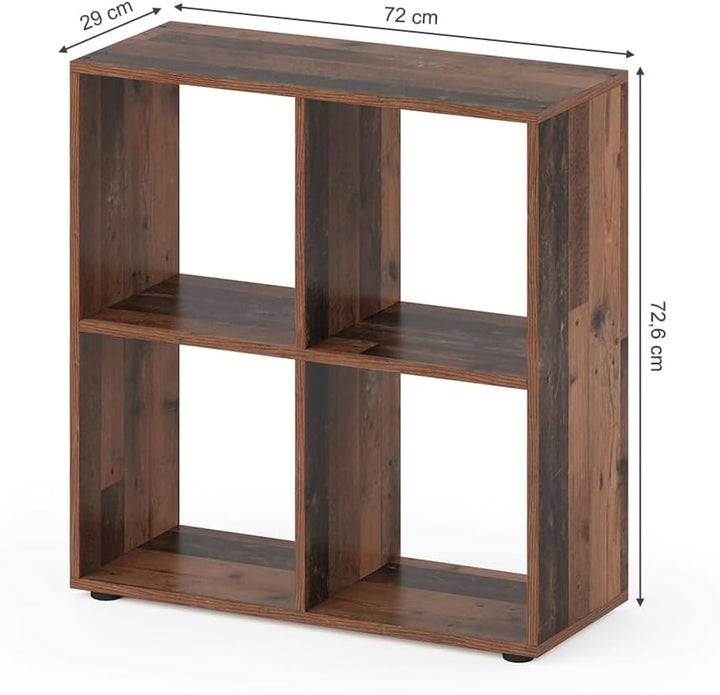 Vicco Raumteiler Tetra, Antikholz, 72 x 72.6 cm Antikholz 72x72,6x29 cm, Antikholz 72x72,6x29 cm
