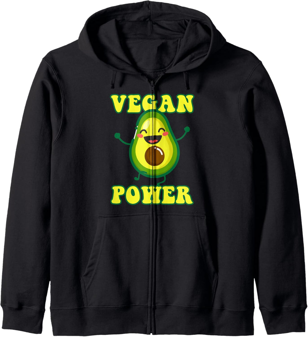 Vegan Power Avocado Essen Veganismus Veganer Vegetarisch Kapuzenjacke