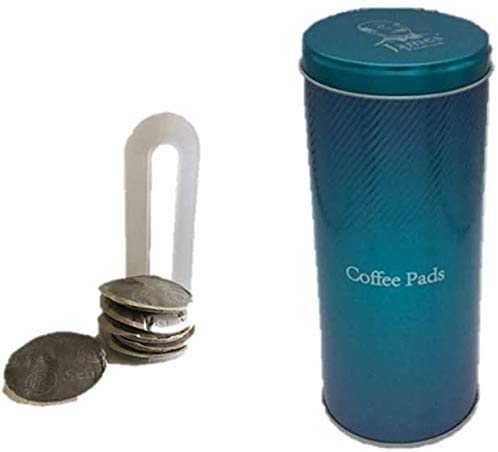 mycoffeetime Edel Aufbewahrungsdose für Kaffeepads & Tee, Dose, Durchmesser: 7,5 cm, Höhe: 18 cm