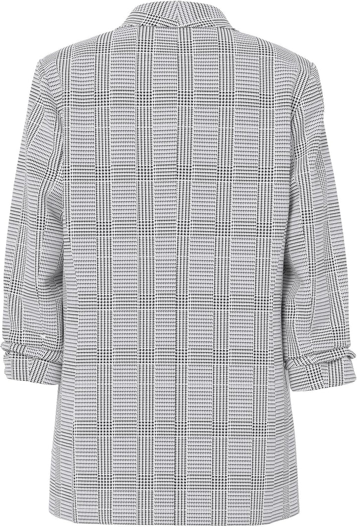 PIECES Female Blazer PCBOSELLA XS Black/Aop:check, XS Black/Aop:check