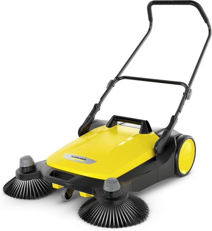 Kärcher Kehrmaschine S 6 Twin (Max. Flächenleistung: 2500 m²/h) & Seitenbesen mit spezieller Beborst