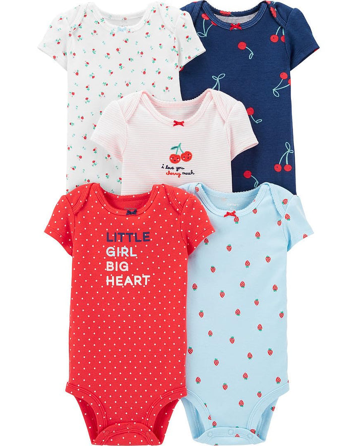4er-Pack Bodys langarm Dinos 6 Monate kleines Mädchen grosses Herz, 6 Monate kleines Mädchen grosses