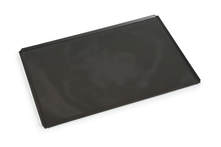 Antihaftbeschichtete Alu-Backform gelocht, 60 x 40 mit professioneller Hardfood Beschichtung Ø 2 mm