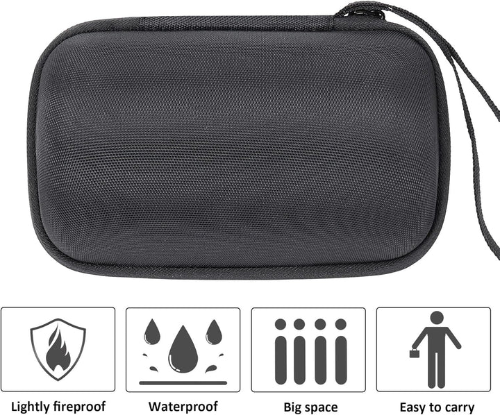 Khanka Hart Reise Tragetasche case Für Sony SRS-XB12 Bluetooth Lautsprecher tragbar kabellos. Schwar
