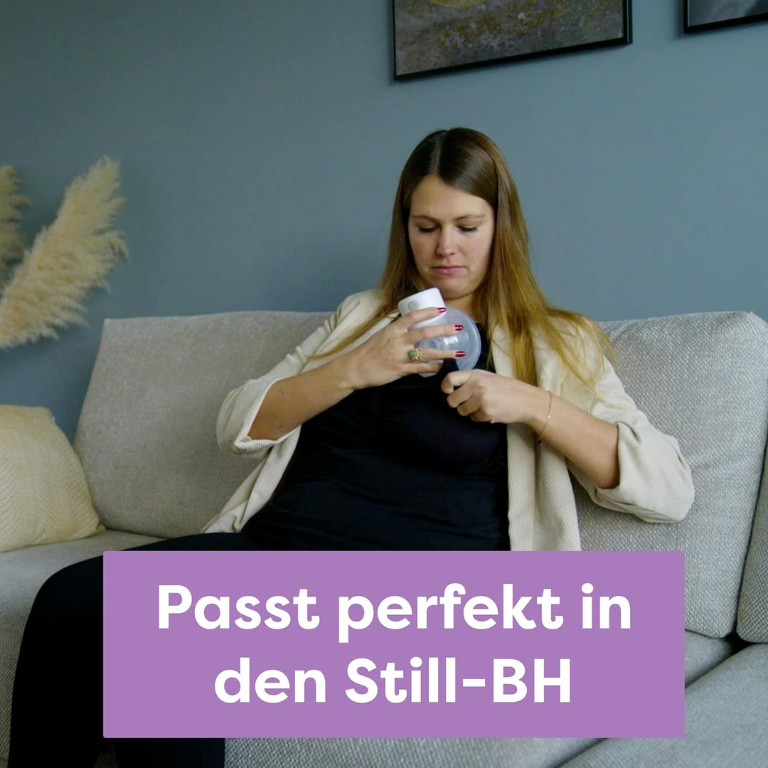 Easybaby Milchpumpe Elektrisch Tragbar, Freihändige Milchpumpe mit LED display, Hände frei beim Pump