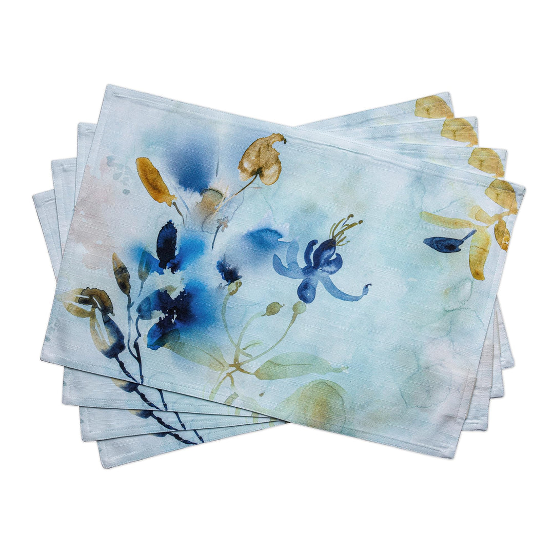 Maison d'Hermine Tischsets aus 100% Baumwolle, 4er-Set, 33 cm x 48 cm, dekorative, waschbare Tischse