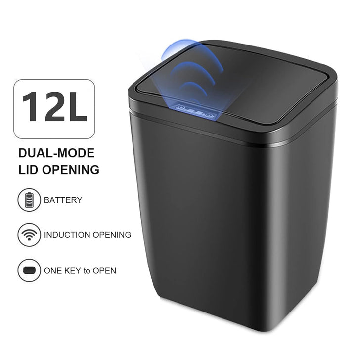 WMLBK Automatic Mülleimer 12 Liter Bewegungssensor-Mülleimer Mülleimer Automatisch mit Deckel Berühr