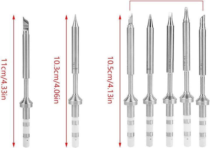 7 Arten Mini Rostfreier Stahl Lötkolbenspitze Ersatz für TS100 Tragbarer Aussenbereich Lötkolben Kit
