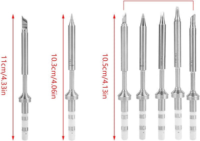 7 Arten Mini Rostfreier Stahl Lötkolbenspitze Ersatz für TS100 Tragbarer Aussenbereich Lötkolben Kit