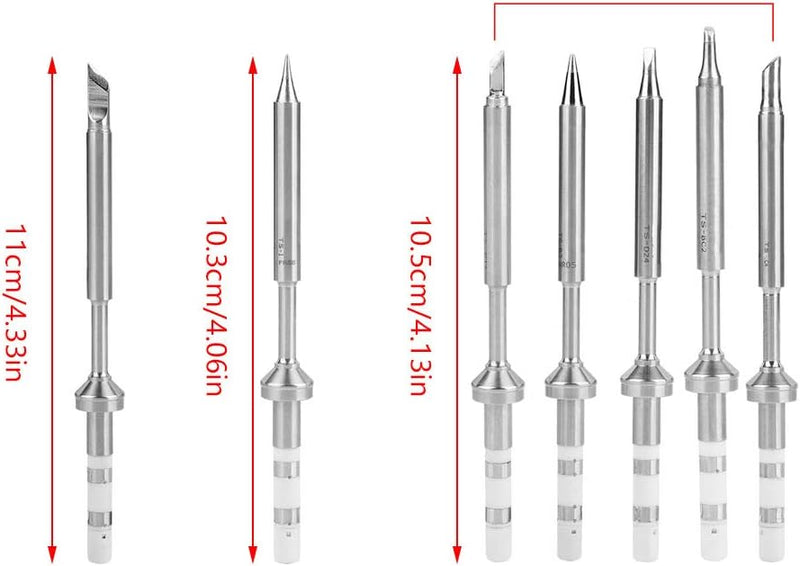 7 Arten Mini Rostfreier Stahl Lötkolbenspitze Ersatz für TS100 Tragbarer Aussenbereich Lötkolben Kit