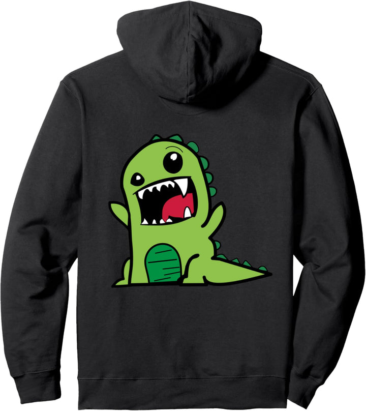 Eidechsen Dinosaurier Wildes Brüllen Niedlicher Cartoon Pullover Hoodie