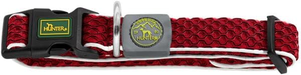 HUNTER Hundehalsung HILO VARIO BASIC, Farbe: orange, innovatives 3D-Mesh-Material, atmungsaktiv, lei