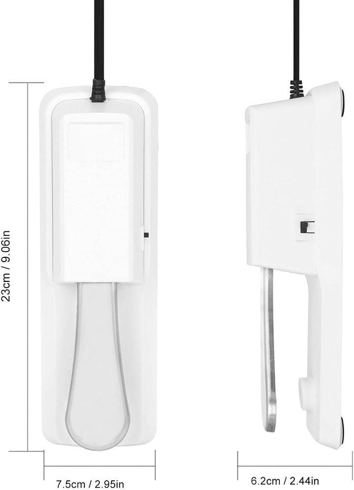 Universelles Sustain-Pedal für Tastatur, Weisses Sustain-Fusspedal mit 0,25-Zoll-Schnittstelle, Klav